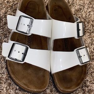 White Arizona Birkenstock’s